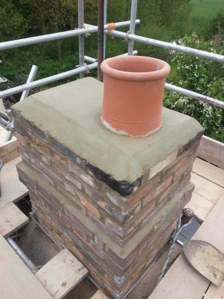 Chimney being repaired in Edenderry